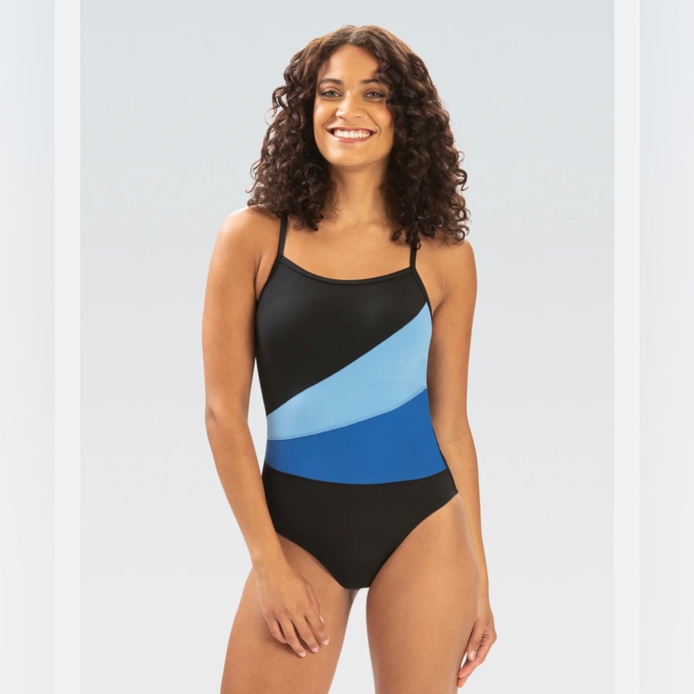 NWT Dolfin Color Block Moderate 1-Piece Swimsuit Size 18 - Picture 1 of 6